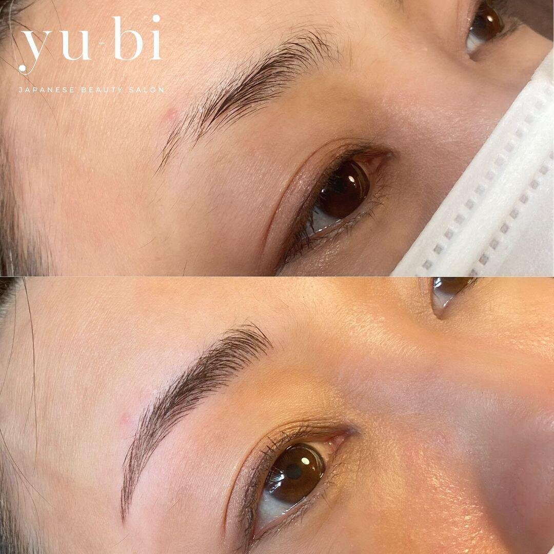 Exemple avant après tatouage sourcils
