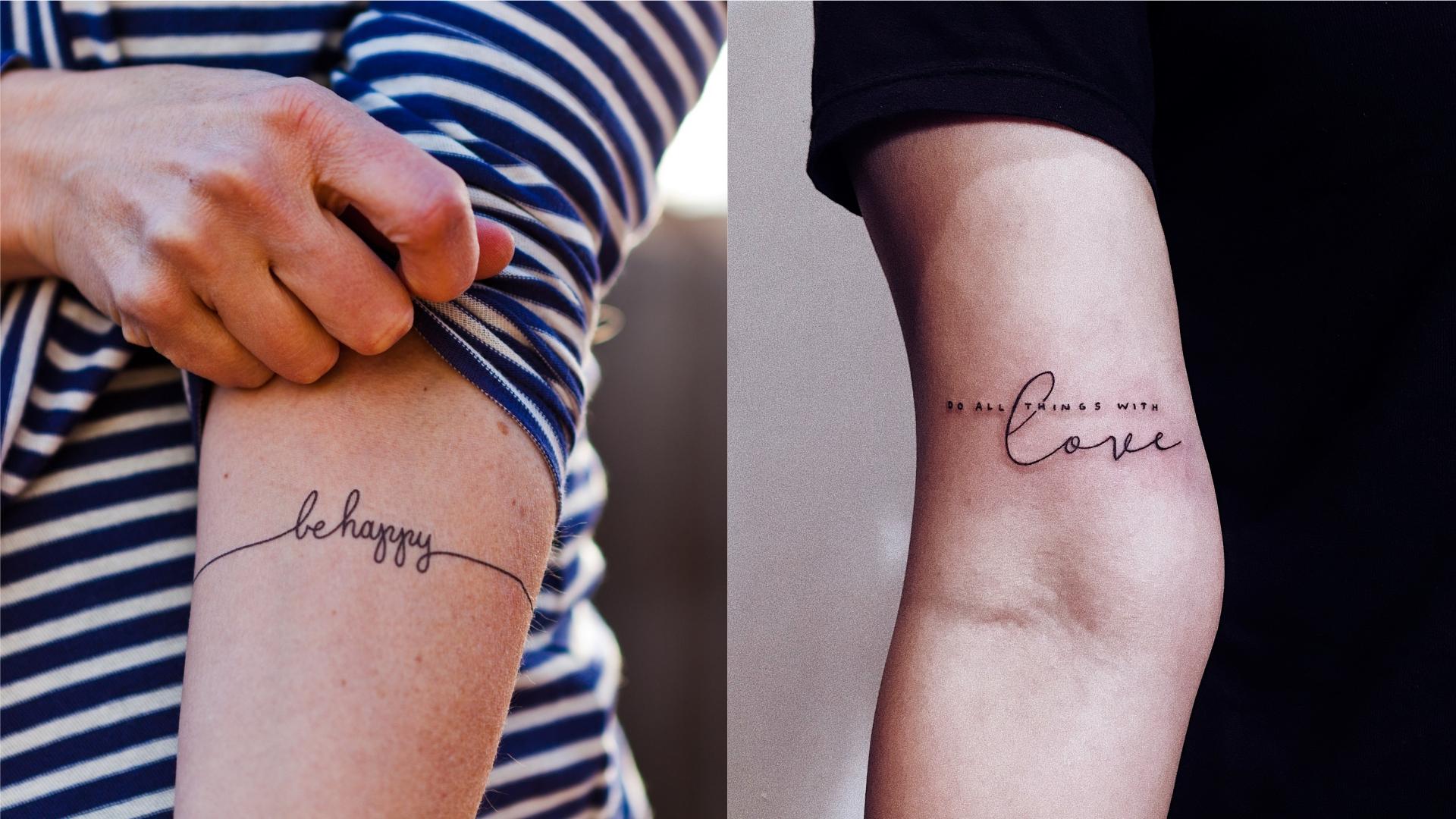 Tatouage phrase inspirante