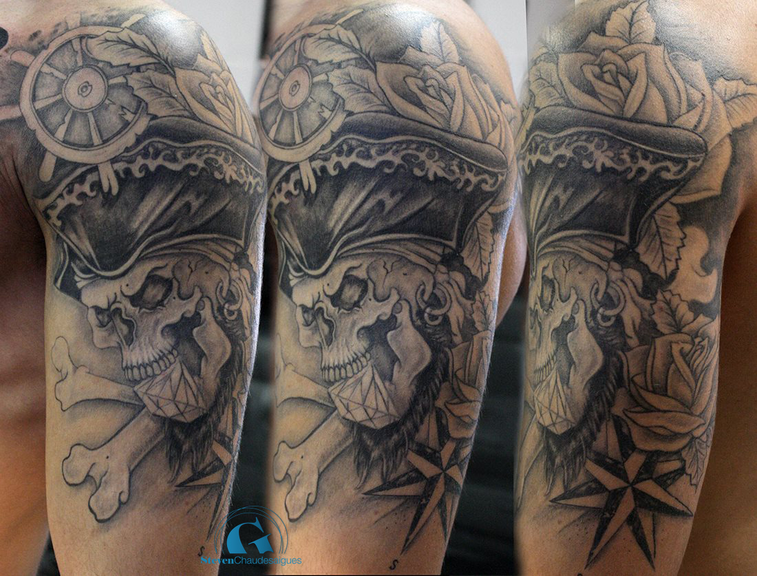 Tatouage homme pirate