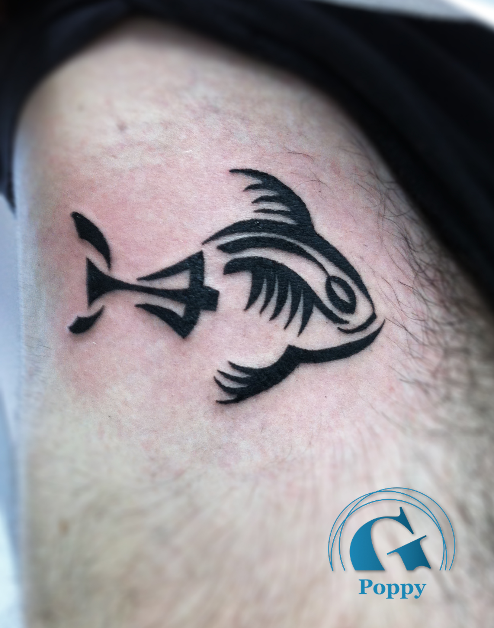 Tatouage tribal poisson