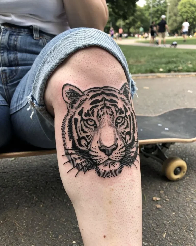 Tatouage sur la cuisse