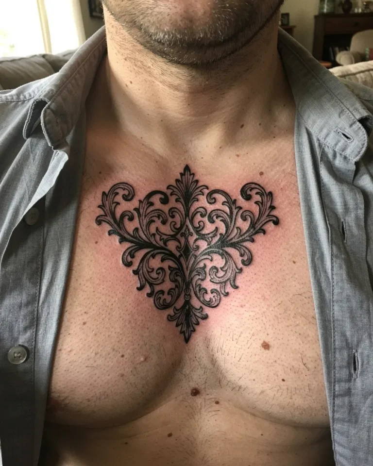 Tatouage sur la poitrine